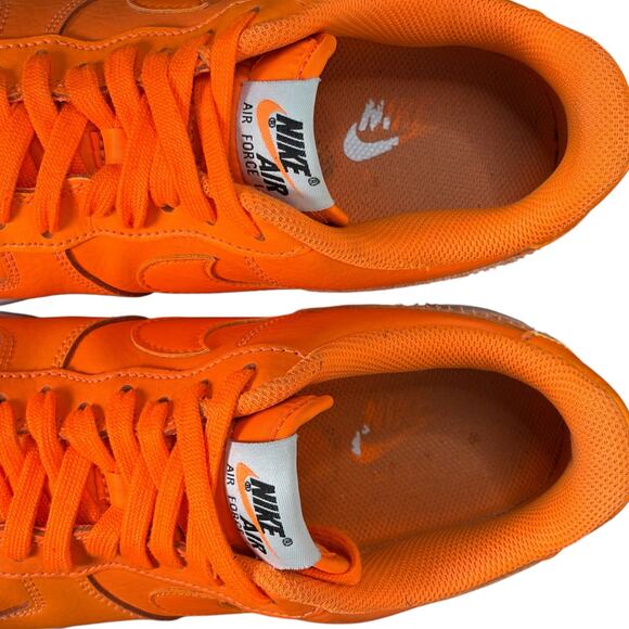 Nike Air Force 1 Low Just Do It 2018 Orange Size 8.5 Pre-Owned Rare & Stylish - Picture 3 of 16